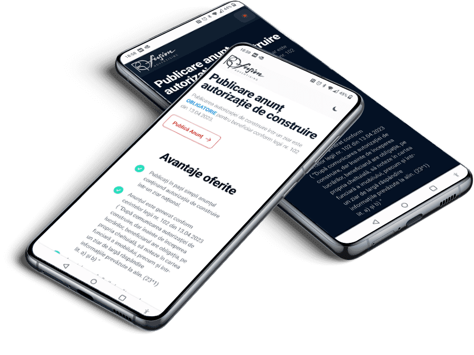Publicare anunt ziar autorizatie de construire